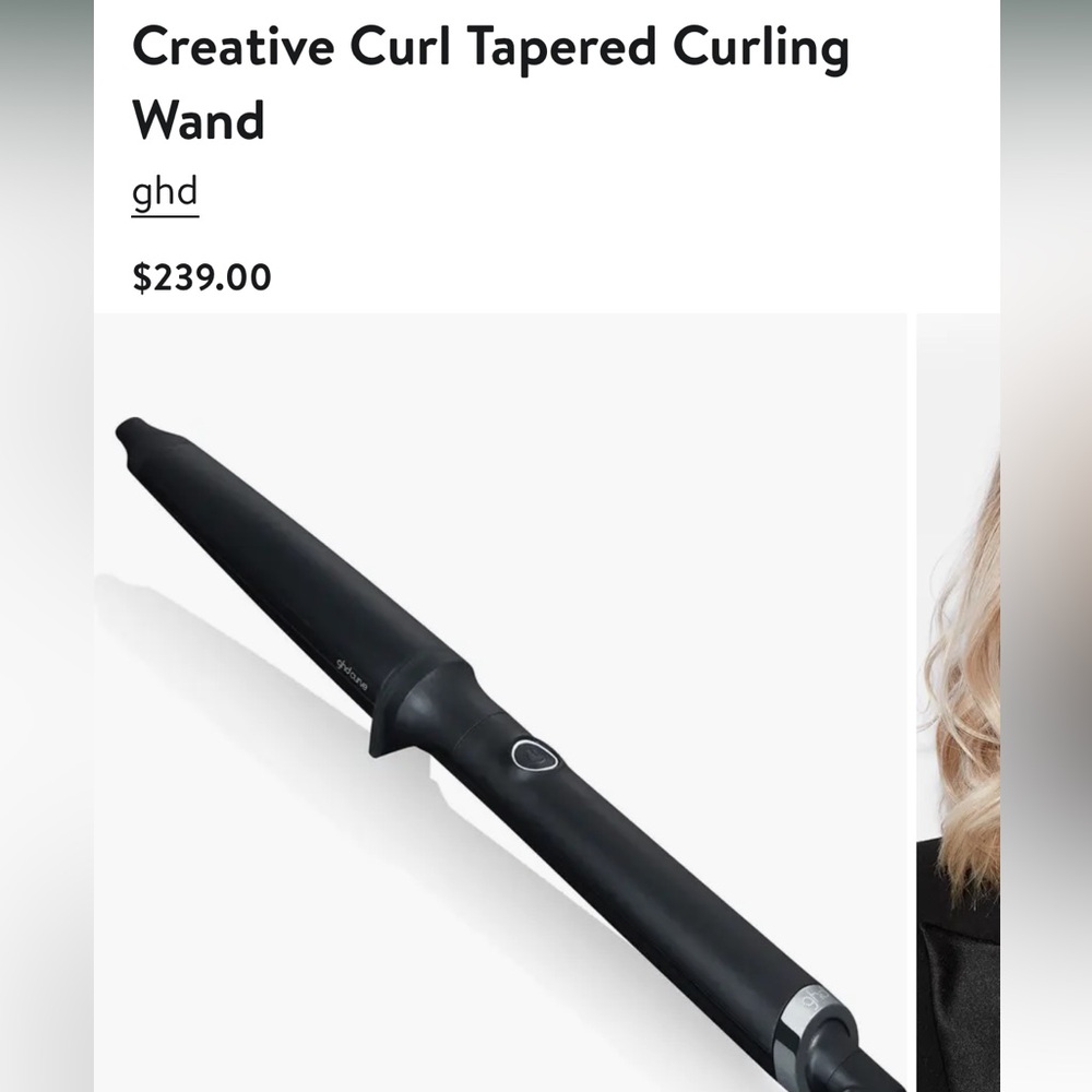 New In Box- GHD creative curl wand